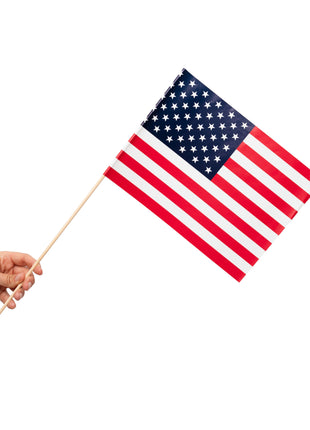 American Waving Flags - 10 Pieces - 20 x 30 cm