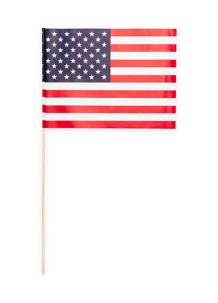 American Waving Flags - 10 Pieces - 20 x 30 cm