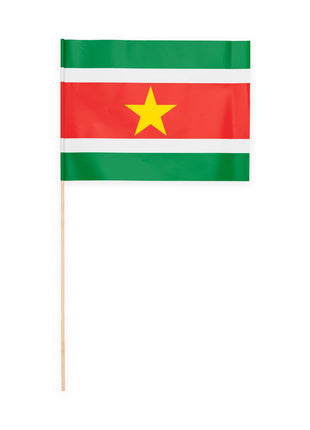 Suriname waving flags - 10 pieces - 20 x 30 cm