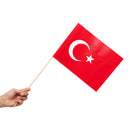 Zwaaivlaggetjes Turkije - 10 stuks - 20 x 30 cm
