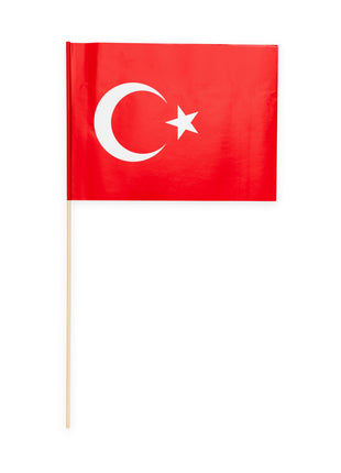 Turkey Waving Flags - 10 pieces - 20 x 30 cm