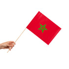 Zwaaivlaggetjes Marokko - 10 stuks - 20 x 30 cm