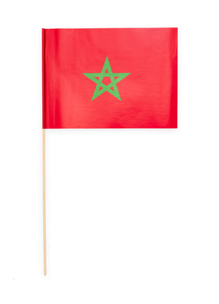 Morocco waving flags - 10 pieces - 20 x 30 cm