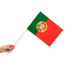 Zwaaivlaggetjes Portugal - 10 stuks - 20 x 30 cm