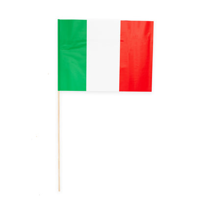 Zwaaivlaggetjes Italië - 10 stuks - 20 x 30 cm