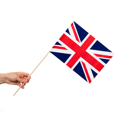 Zwaaivlaggetjes Verenigd Koninkrijk - 10 stuks - 20 x 30 cm
