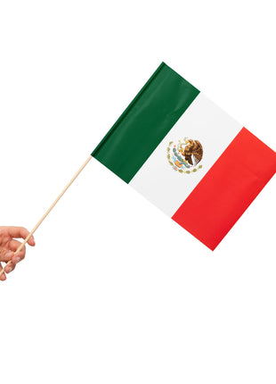 Waving flags Mexico - 10 pieces - 20 x 30 cm