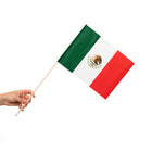 Zwaaivlaggetjes Mexico - 10 stuks - 20 x 30 cm