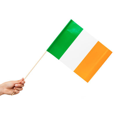 Zwaaivlaggetjes Ierland - 10 stuks - 20 x 30 cm