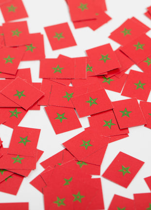 Paper table confetti Morocco