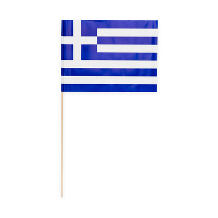 Zwaaivlaggetjes Griekenland - 10 stuks - 20 x 30 cm