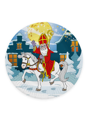 Sinterklaas plates - 8 pieces