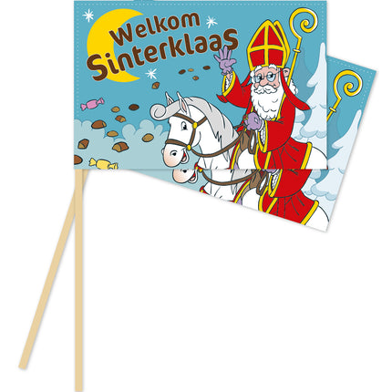 Sinterklaas zwaaivlaggetjes - 10 stuks