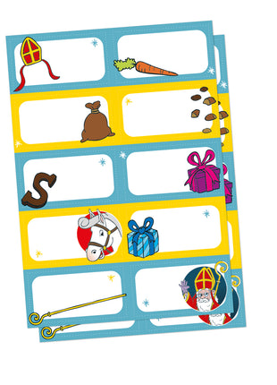 Sinterklaas name stickers - 20 stickers