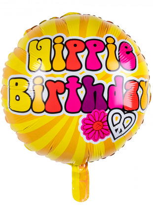 Hippie birthday Foil balloon - 45 cm