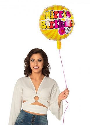 Hippie birthday Foil balloon - 45 cm