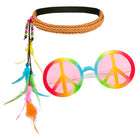 Hippie Bohemian (hoofdband en partybril)