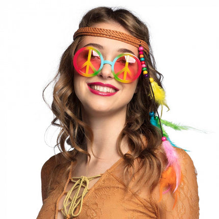 Hippie Bohemian (hoofdband en partybril)