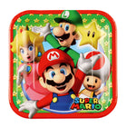 Super Mario Papieren bordjes - 8 stuks - 18 x 18 cm