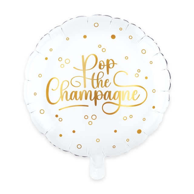 Folieballon Pop the Champagne - 46 cm