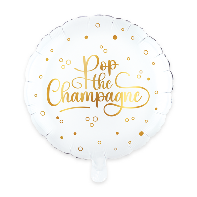 Folieballon Pop the Champagne - 46 cm