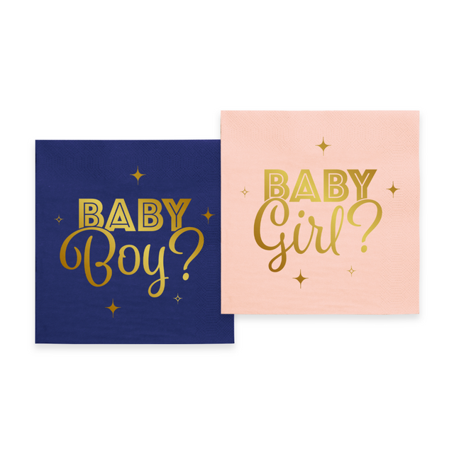Servetten - 20 stuks - Gender Reveal