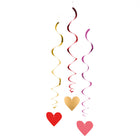 Swirl garland hearts - 3 pieces - 85 cm