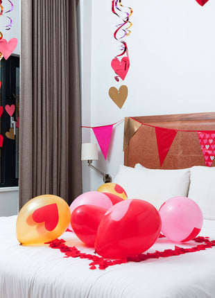 Balloons heart - 6 pieces - 25 cm