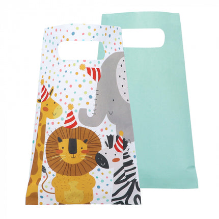 Jungle Paper Party Bags - 10 pieces - 23 x 15 cm