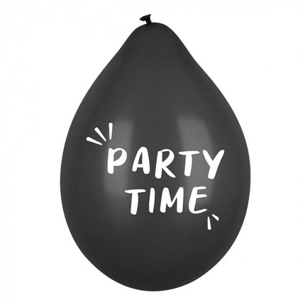 Party time Ballonnen - 6 stuks - 25 cm