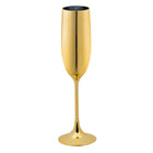 Gouden plastic champagneglas