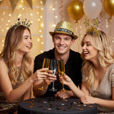 Gouden plastic champagneglas