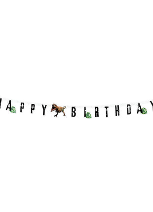 T-Rex-Buchstabengirlande - Happy Birthday - 205 cm