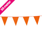 Vlaggenlijn - 50 meter - oranje