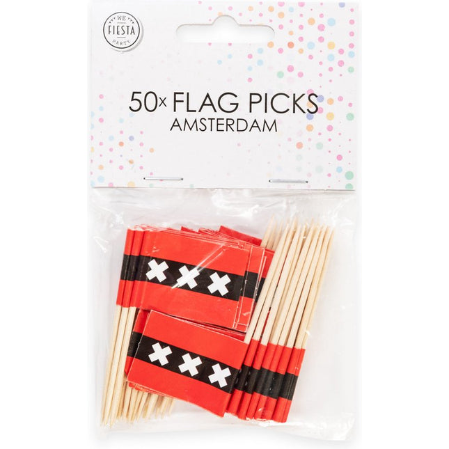 Amsterdam Cocktailprikkers - 50 stuks