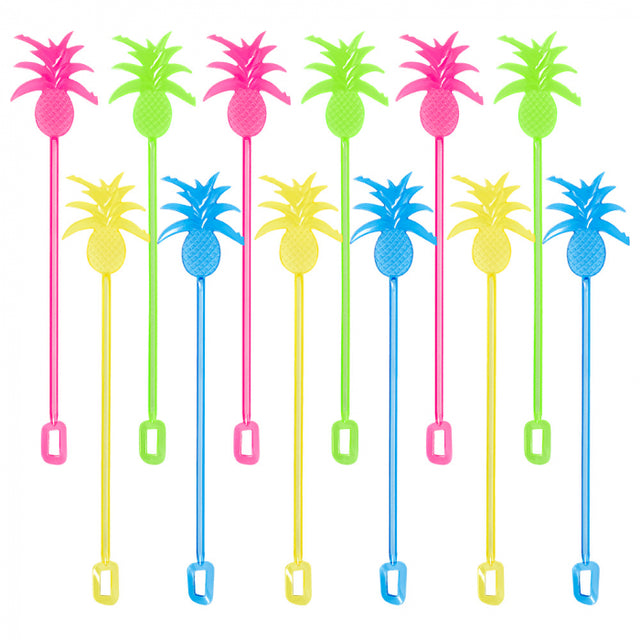 Roerstokjes Ananas - 12 stuks - 23,5 cm