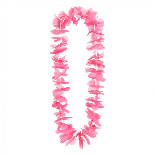 Hawaï krans - neon roze