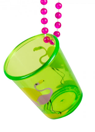 Necklace shot glass hawaii - 1 piece (assorted)