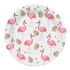 Flamingo Papieren bordjes - 10 stuks - 23 cm