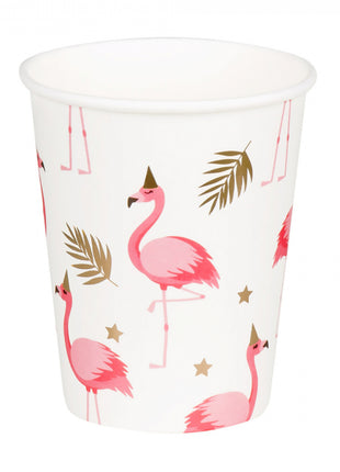 Flamingo Cups - 10 pieces - 21 cl