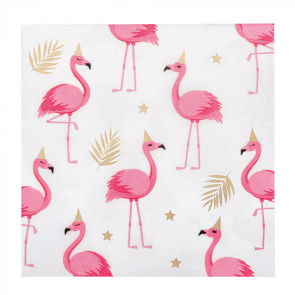 Flamingo Servetten - 20 stuks - 33 x33 cm