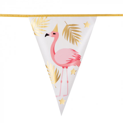 Flamingo Vlaggenlijn - 4 meter - 30 x 20 cm
