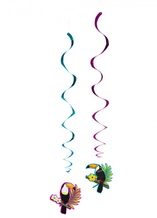 Toucan Swirl garland - 2 pieces - 85 cm