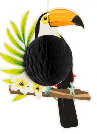 Honeycomb decoration - 25 x 19 cm - Toucan