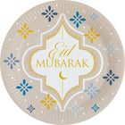 Bordjes - 8 stuks - 23 cm - Eid Mubarak