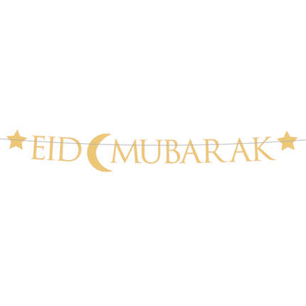 Letterslinger - Eid Mubarak - goud