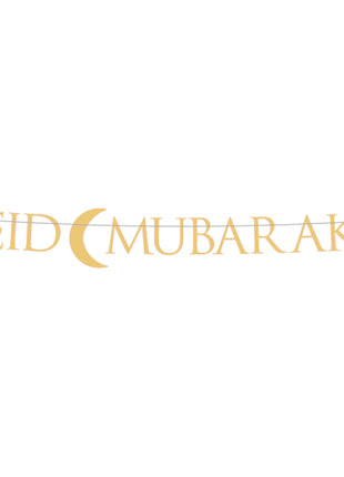 Buchstabengirlande - Eid Mubarak - Gold