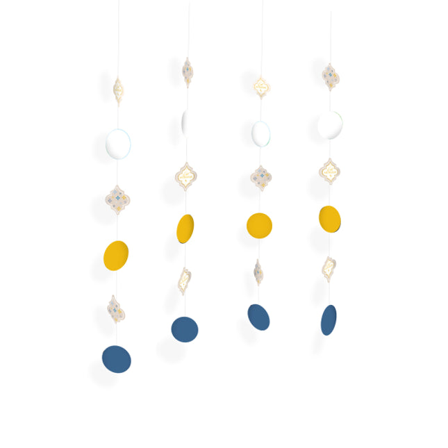 Hangdecoratie - 4 stuks - Eid Mubarak