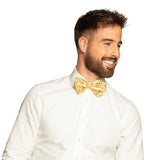 Vlinderdas pailletten - goud