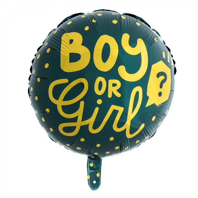 Boy or Girl Folieballon rond - 45 cm